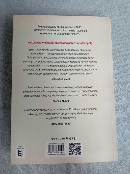 Przekleństwa niewinności Jeffrey Eugenides