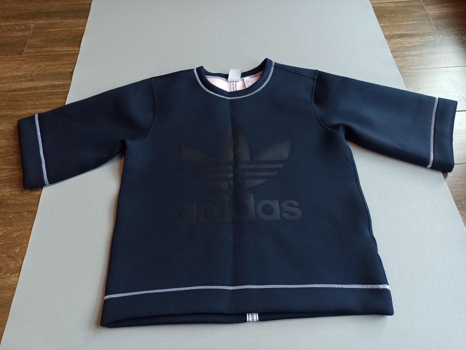 Adidas bluza okrągły dekolt sweatshirt rozmiar 38