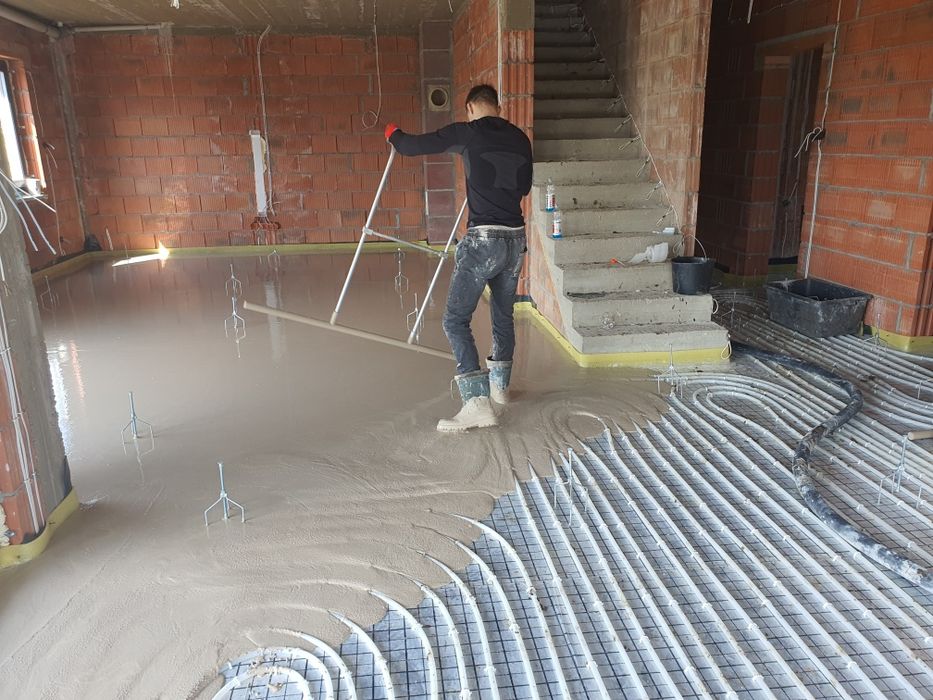 Posadzki, wylewki anhydrytowe na ogrzewanie podłogowe - Całe Łódzkie