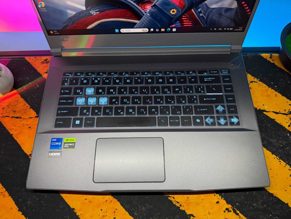 MSI Thin 15, rtx4060, i5-13420h, 16gb, 512gb ssd
