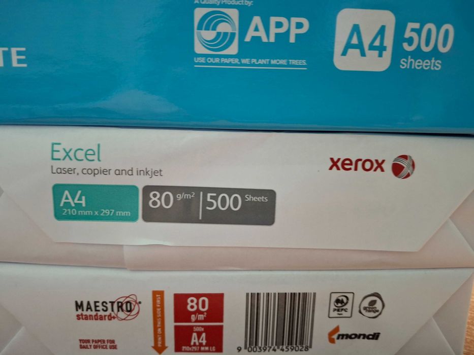 Папір офісний для друку, копіювання