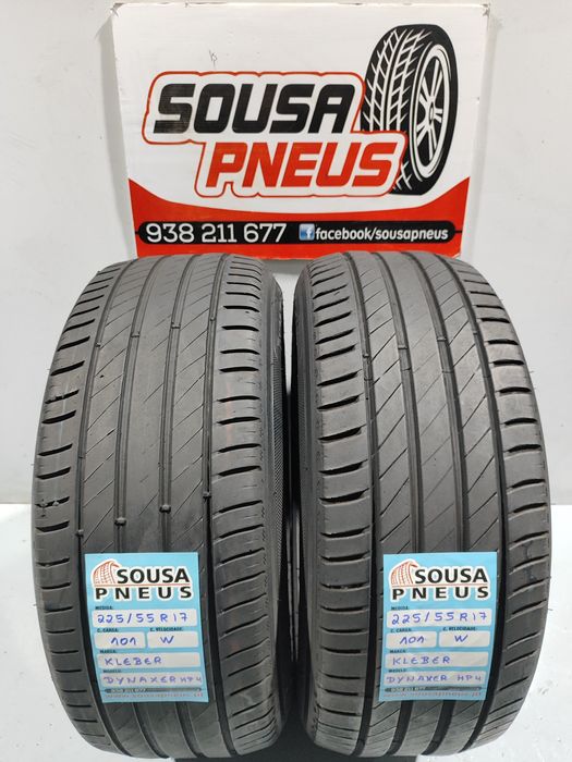 2 pneus semi novos 225-55R17 Kleber - Oferta dos Portes