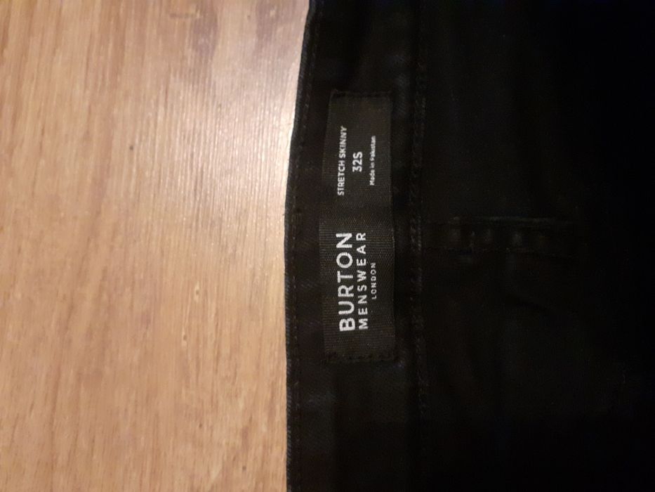 Dżinsy męskie Burton czarne tanio