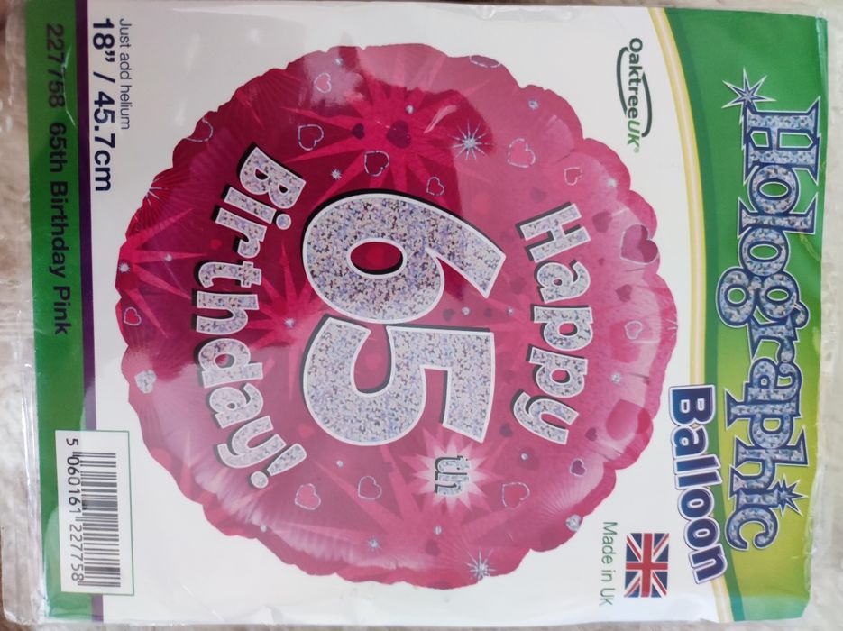 Balon foliowy 65 lat