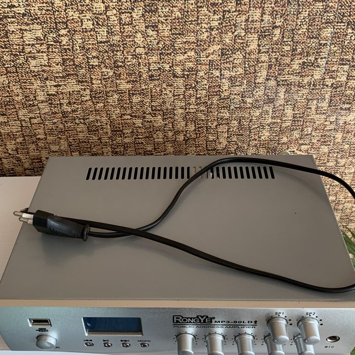 Трансляційний підсилювач потужності RONG YE MP3-80LD (BT+MP3+2ZONE)