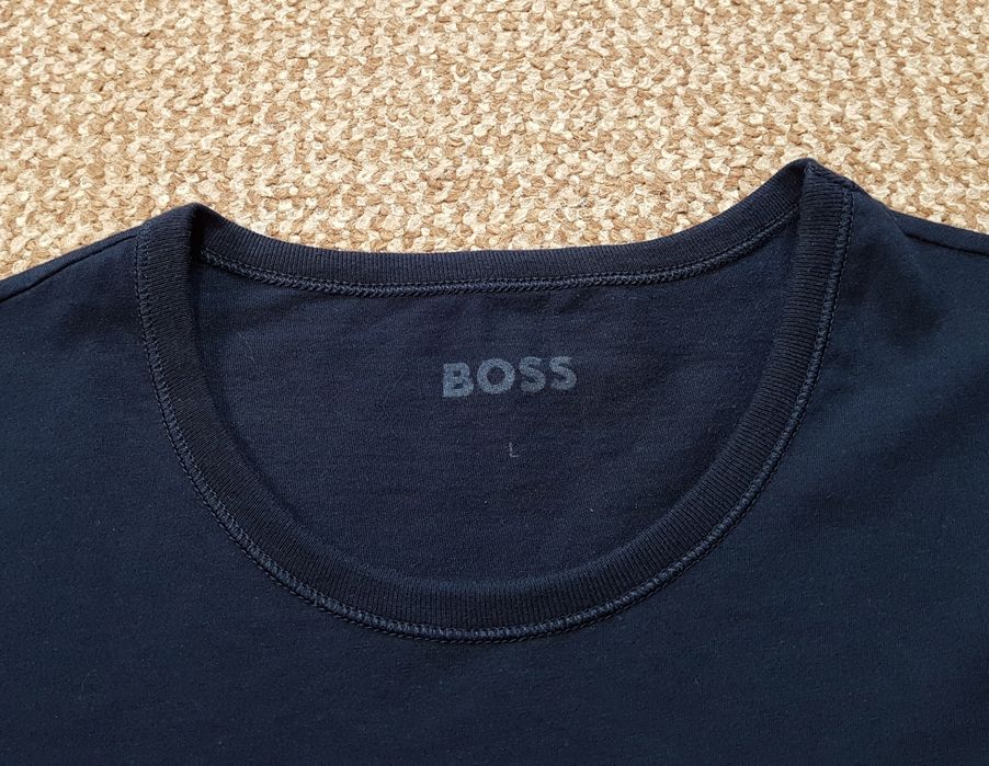 Hugo Boss синя футболка базова оригінал M-L new logo