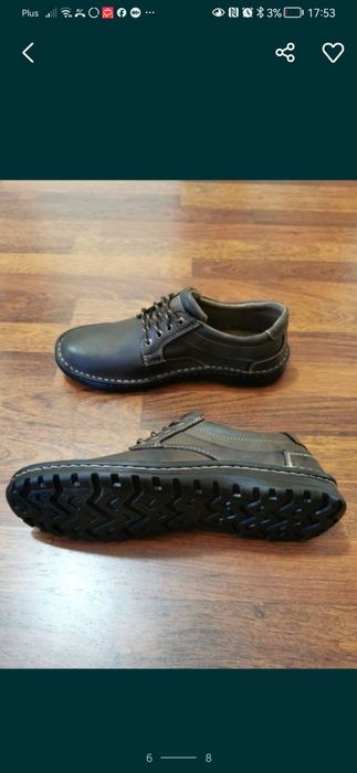 Skórzane Buty Męskie Lekkie Wygodne Comfort