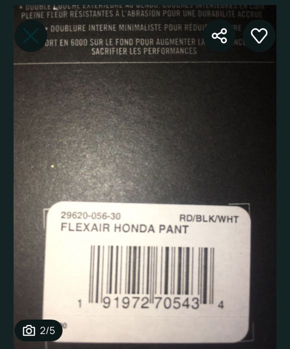 Fato Enduro Honda novo