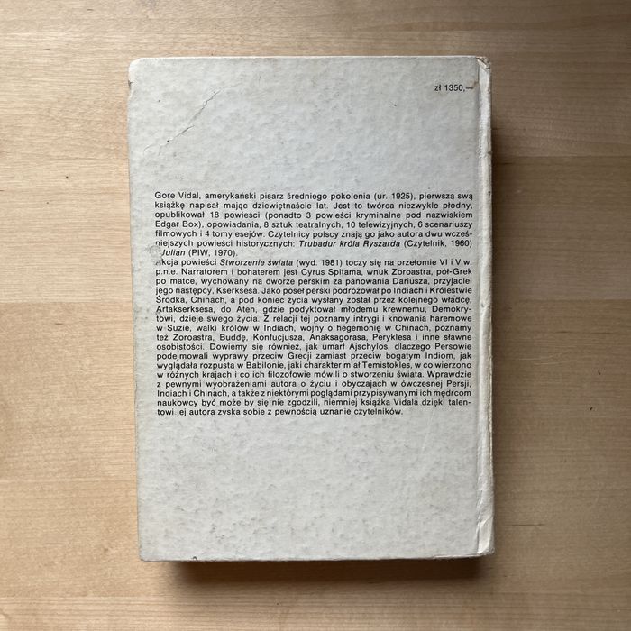 Gore Vidal Stworzenie Świata Maria Michałowska