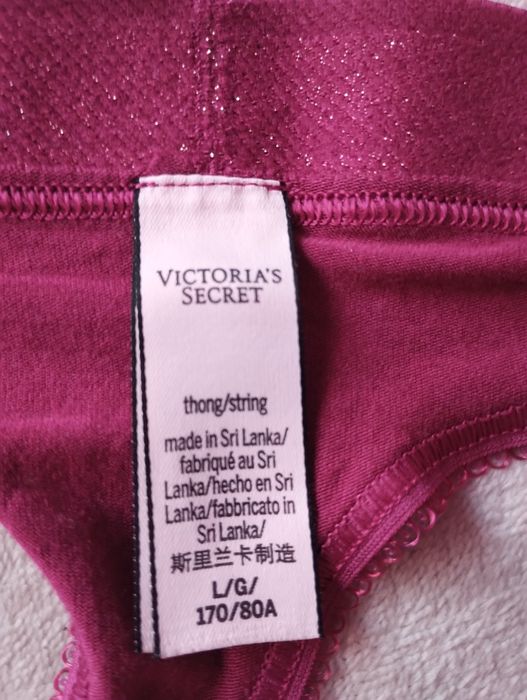 Nowe majtki damskie stringi rozm L Victoria's Secret