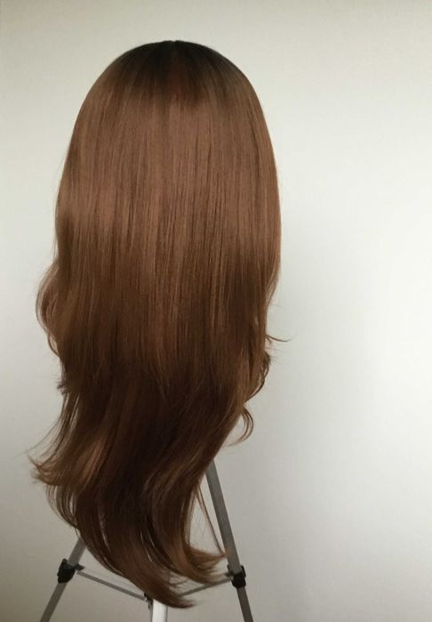 peruka syntetyczna fale kasztan 66 cm