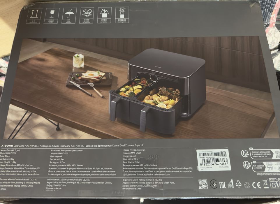 Xiaomi Fritadeira A Ar Dual Zone 10l