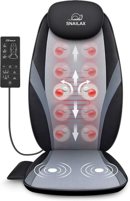 Mata masujaca masażer Shiatsu Snailax SL-256 funkcja grzania wibracje