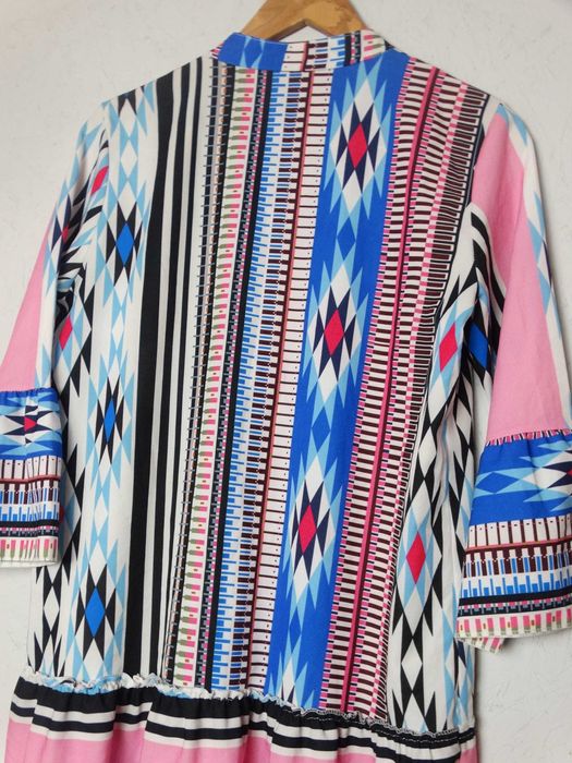 Luźna sukienka oversize boho etno