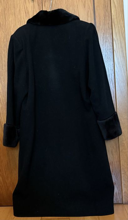 Casaco comprido em lã