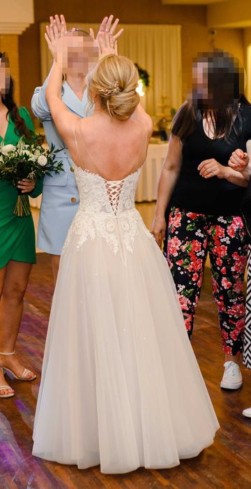 Suknia ślubna - 153 cm wzrostu + 7 cm obcas