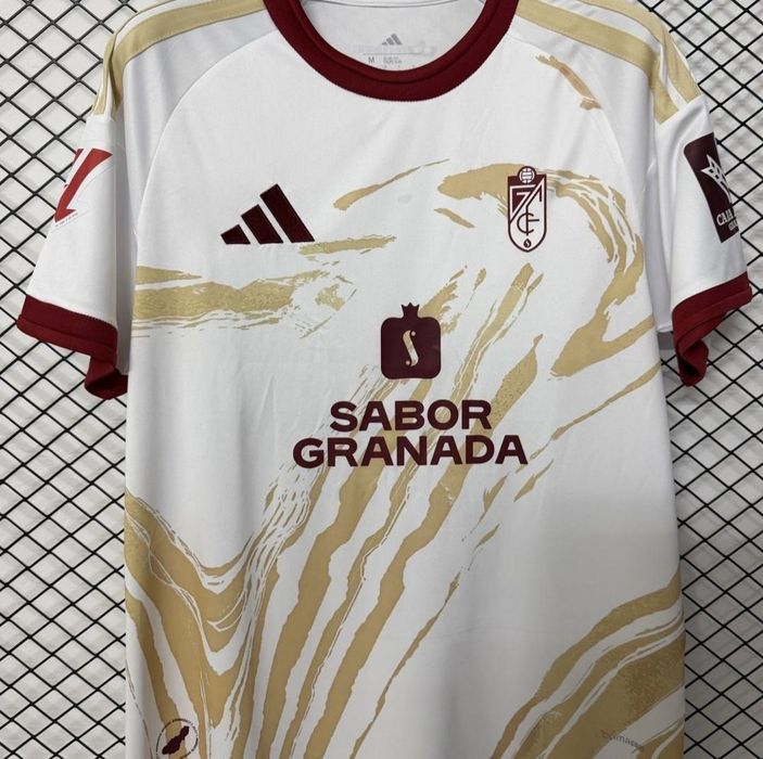 Granada CF Official Football Jersey – Special Gold/White Edition
