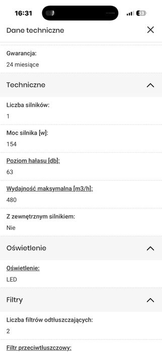 Okap Amica-NOWY