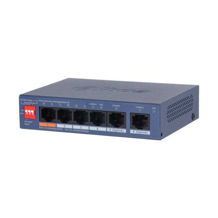 Switch Dahua CS4006-4ET2GT-60 6 portów PoE 60W Zarządzany Sieciowy