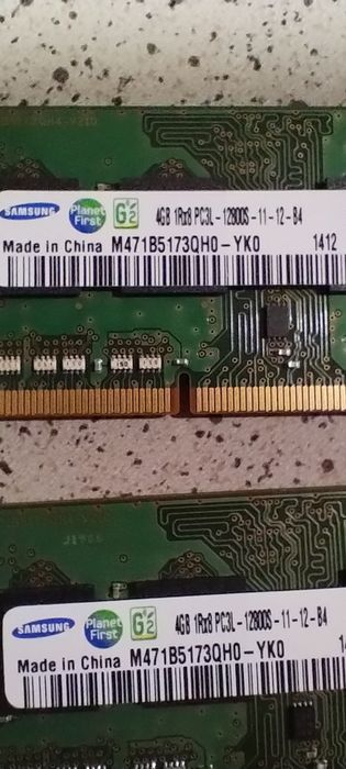 Ddr3  soddim 4gbx2шт= 8gb