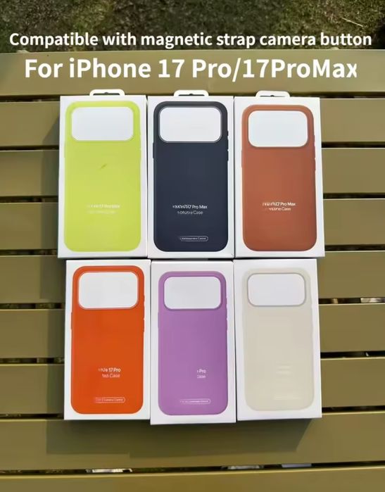 Чехол Silicone Case Magsafe на iPhone 17 Pro 1:1 чехол силиконовый с кнопкой камеры чохол силіконовий з магсейв якісний преміум