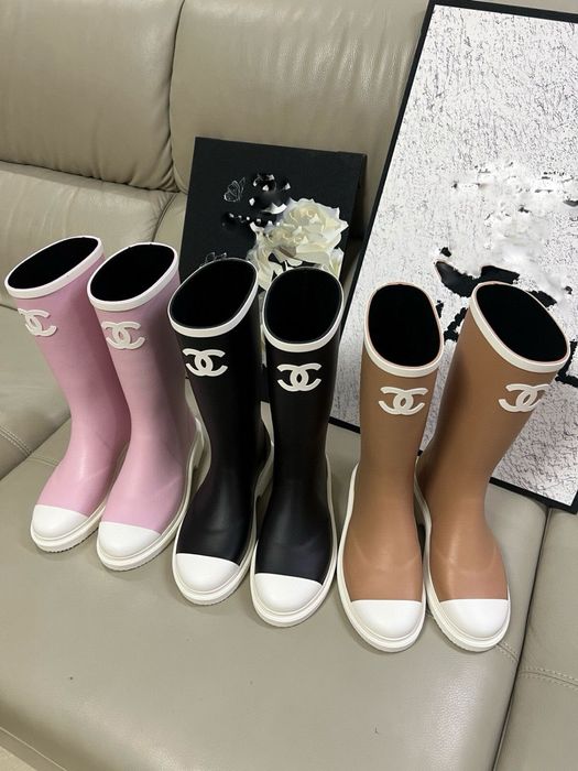 Kalosze chanel czarne