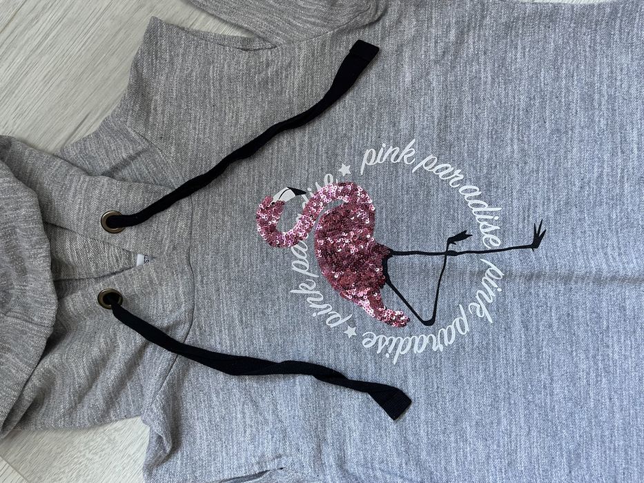 Sukienka sportowa z kapturem flamingo New Yorker S/M