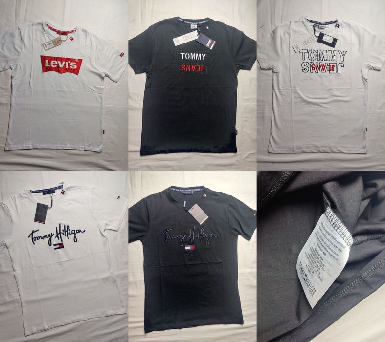 Koszulka tshirt th levis meska kolory wzory