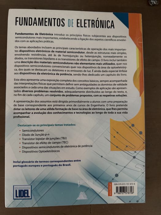 Livro Fundamentos de Electronica