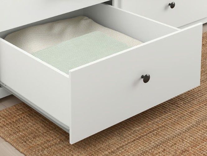 Łóżko Ikea Hemnes stan bardzo dobry podwójne białe