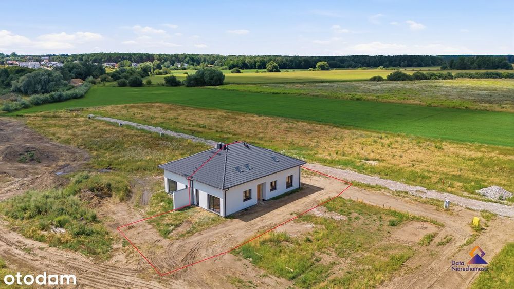 Bliźniak deweloperka na granicy między Krzyszkowem, a Pamiątkowem