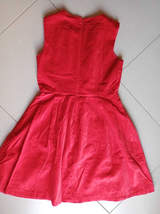 Vestido menina vermelho 11-12 anos