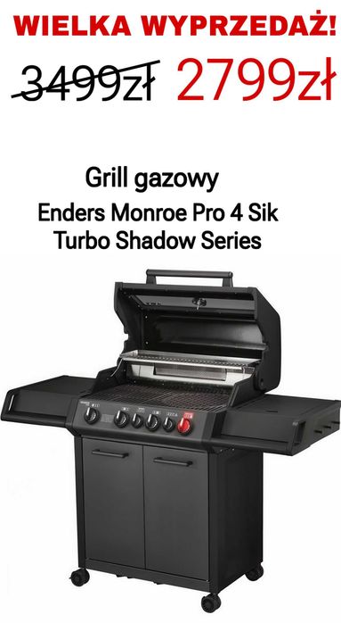 Grill Gazowy Enders Monroe Pro 4 Sik Turbo Shadow Series