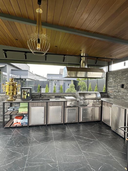 Гриль зона под ключ  , гриль кухня, барбекю зона для отдыха