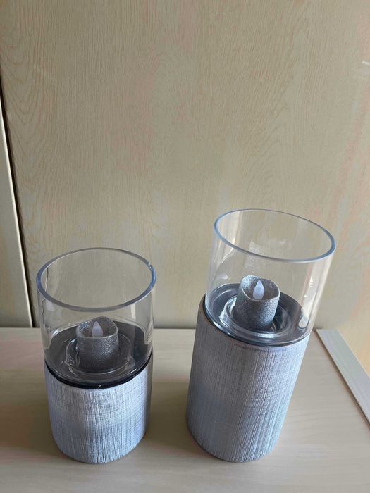 Artigo decorativo com vela elétrica incluída