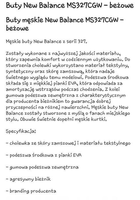 Buty meskie New Balance