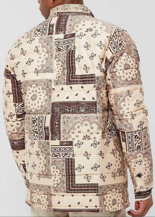 BANDANA L/XL streetwear koszulowa kurtka boxy koszula bomber hip hop