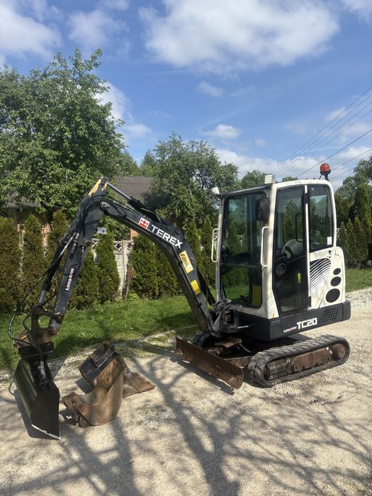 Minikoparka koparka Gąsienicowa Terex atlas TC20 najdluzsze ramie LONG waga 2050kg 3 lyzki 2013r super stan  kubota jcb bobcat