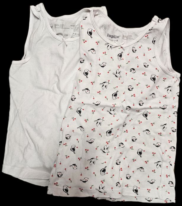 Podkoszulka podkoszulki dziewczęce lupilu 110/116 2szt