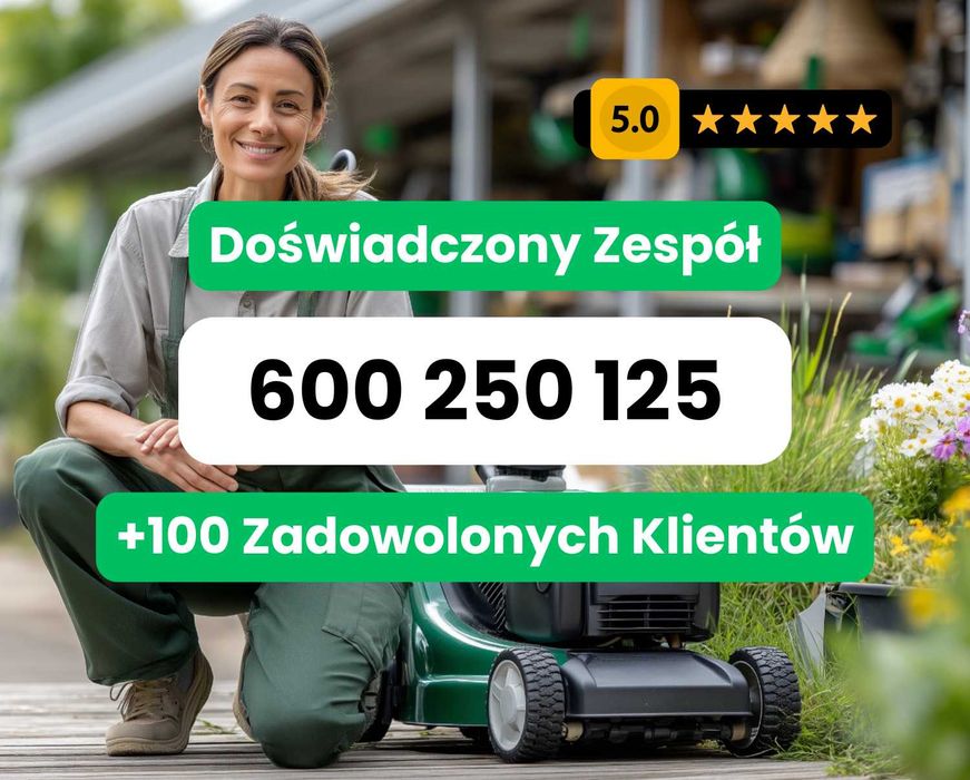 Uslugi ogrodnicze Józefów - koszenie trawnikow, zywoploty, rabaty