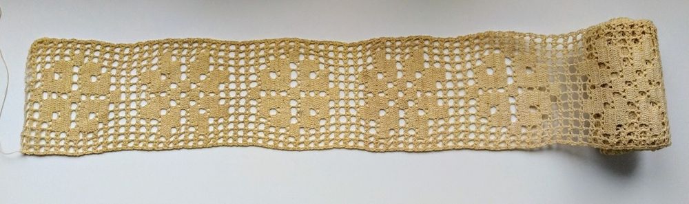 Koronka ręcznie dziergana szerokość: 12cm, dł: 3,5m, najlepsza jakość