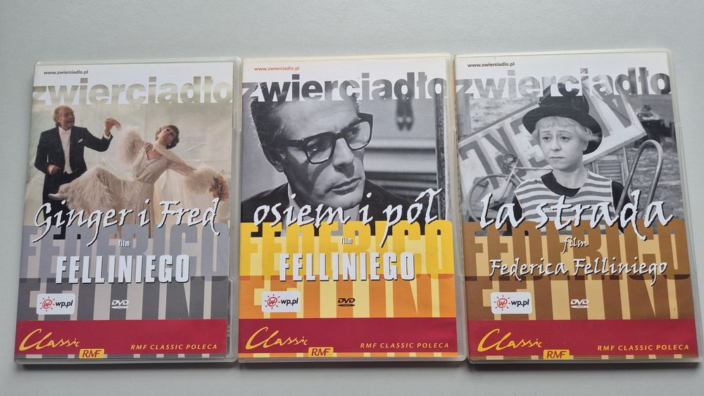 3 DVD filmy F.Fellini kolekcja
