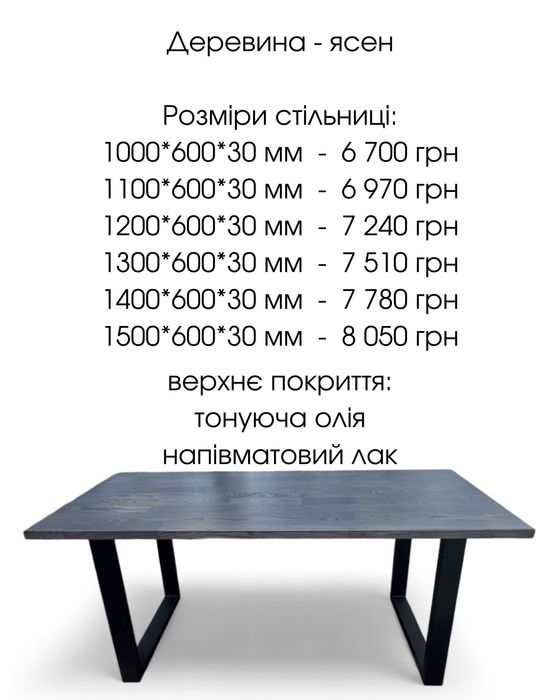 Стол для компьютера в стиле лофт