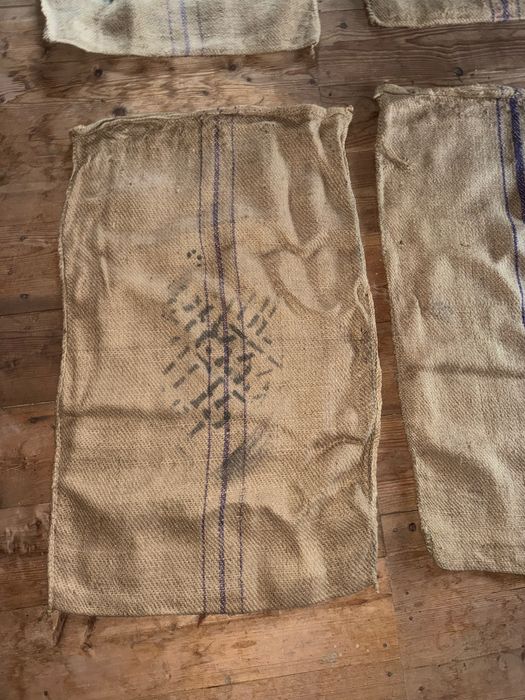 Worki jutowe XXL bardzo duże 6 sztuk