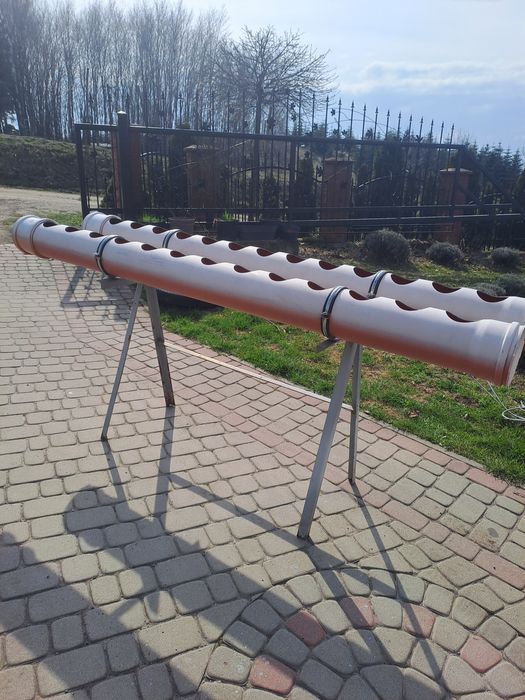 Kwietnik Rura do sałaty truskawek doniczka