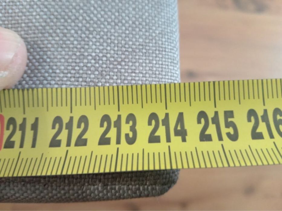 Łóżko stelaż szare 160 x 200 cm