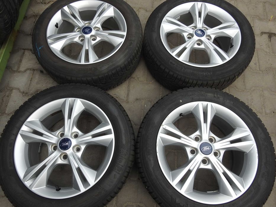 4x Alufelgi 16'' 5x108 FORD O.M. 7J ET50 Piasta 63,4 mm TPMS