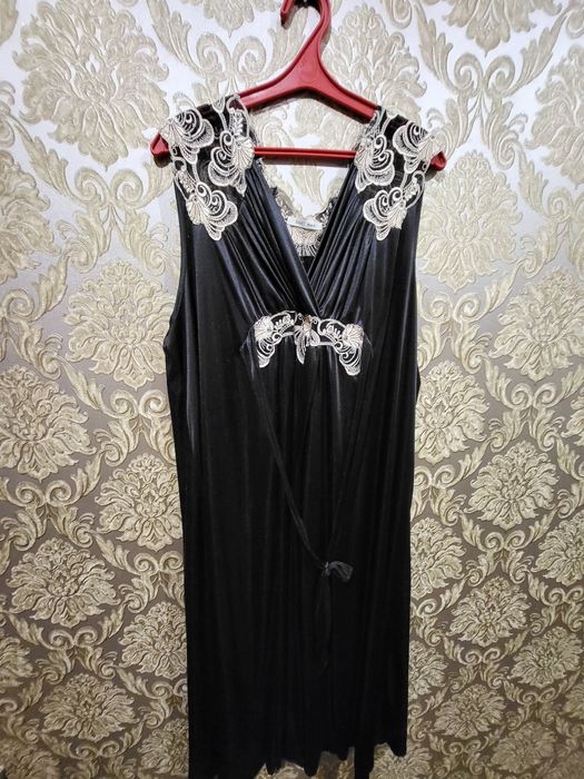 Пеньюар винтаж чёрный