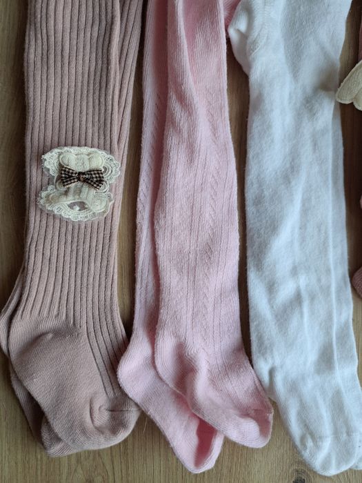Zestaw rajstop i skarpetek dla dziewczynki r.62/68