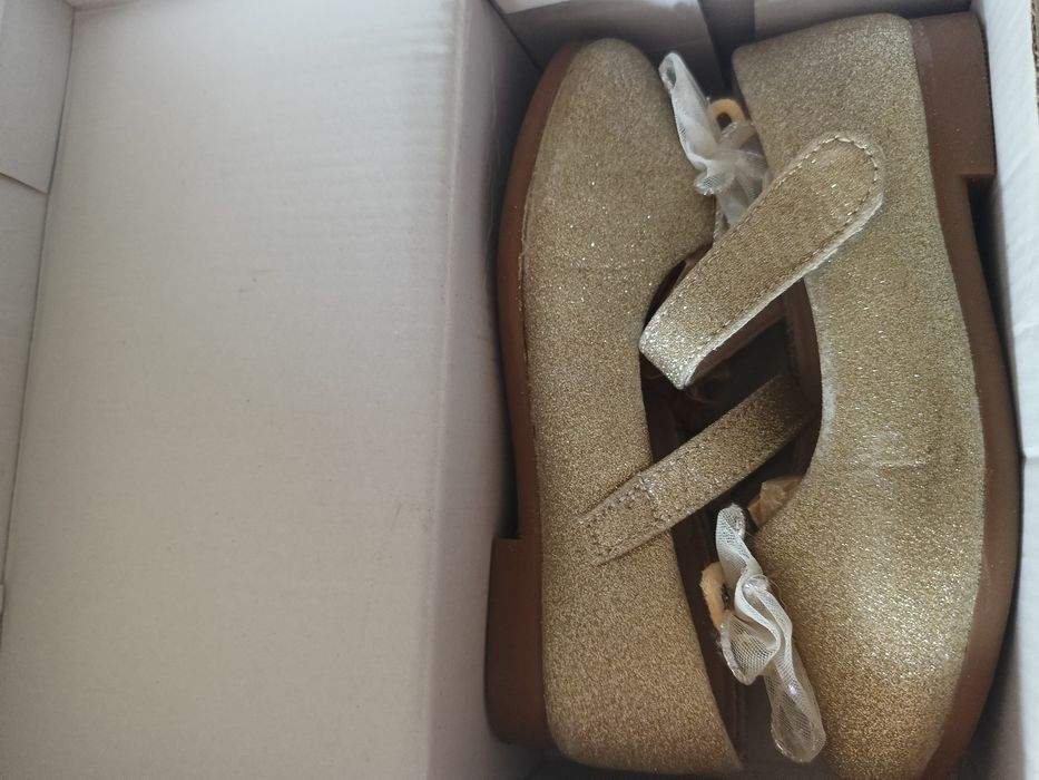 Balerinki złote dla dziewczynki